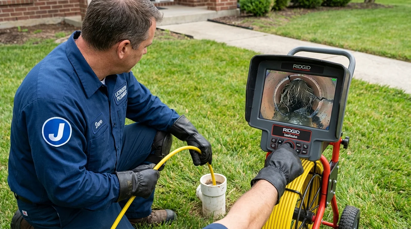 Sewer camera inspection being performed by Johns Plumbing LLC in Chowchilla